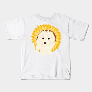 Sunflower Maltipoo Kids T-Shirt